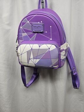 Loungefly Disney Parks Purple Geometric Mini Backpack
